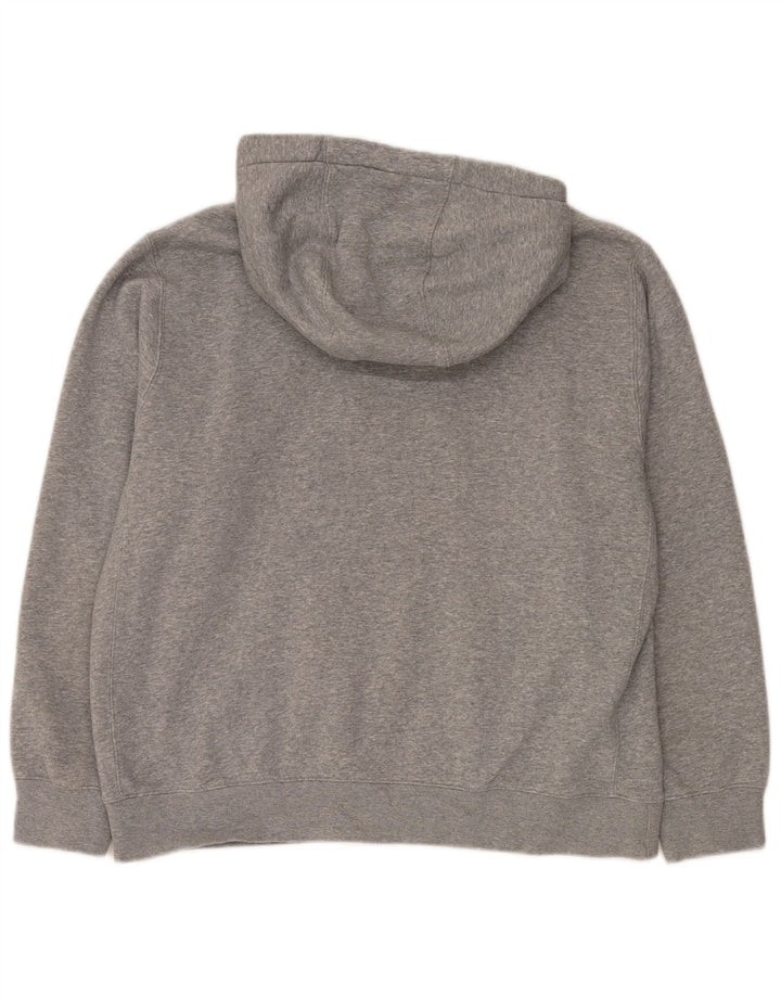 Męski sweter z kapturem NIKE, duży, szary, bawełniany