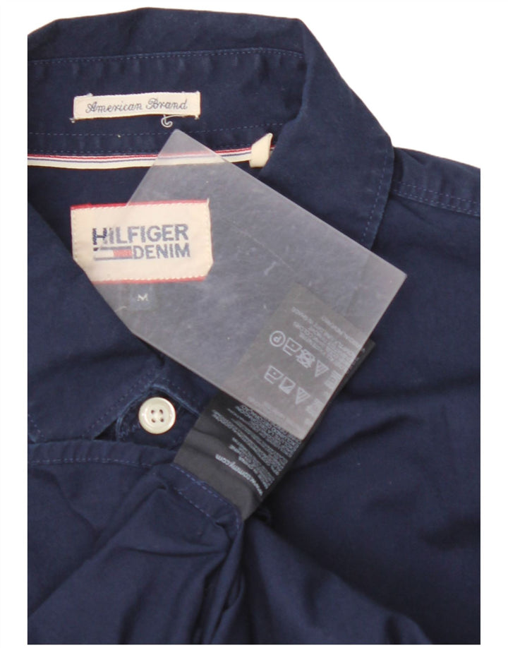 Koszula męska TOMMY HILFIGER, średnia, granatowa, bawełniana