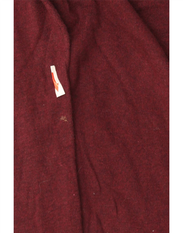 Męski sweter Superdry z okrągłym dekoltem, bawełna w kolorze średniego bordowego koloru
