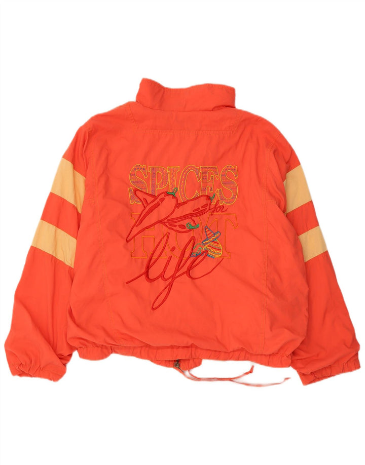 Damska kurtka dresowa VINTAGE UK 12 w kolorze średniej pomarańczy