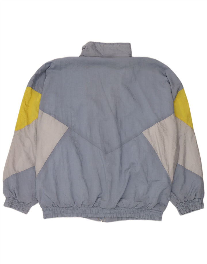 Męska kurtka dresowa Masita XL, niebieska, z blokami kolorów, poliamid