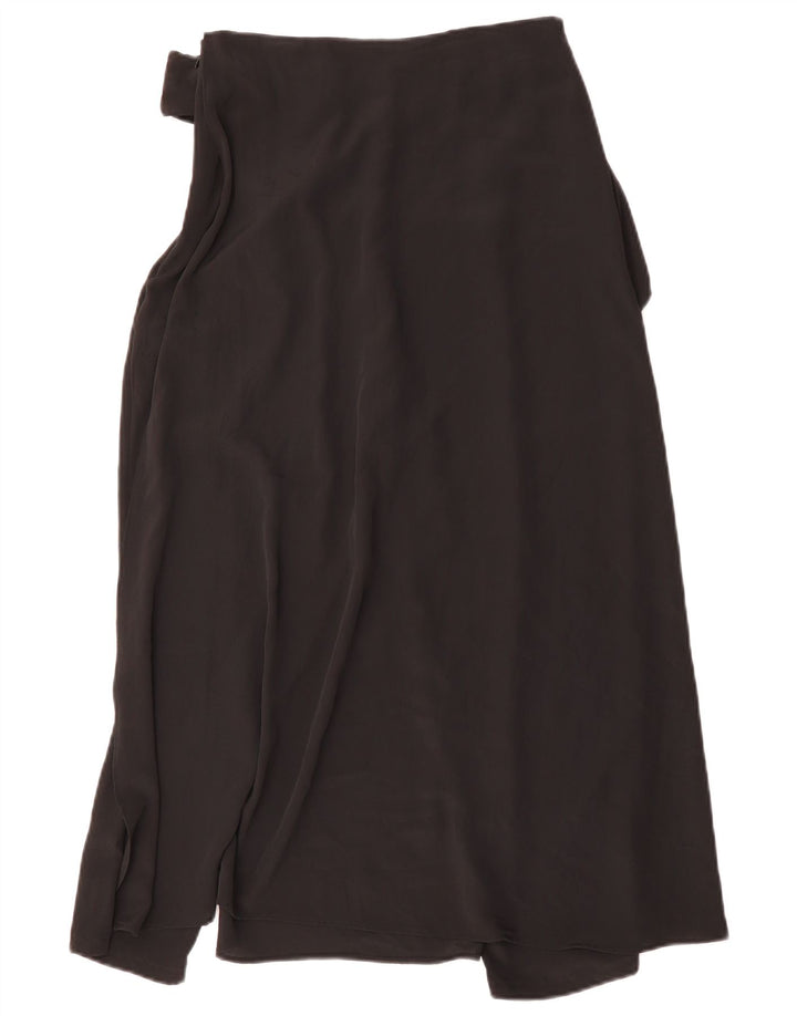 Zara Damska Asymetryczna Spódnica Midi Wrap Mała W26 Czarna