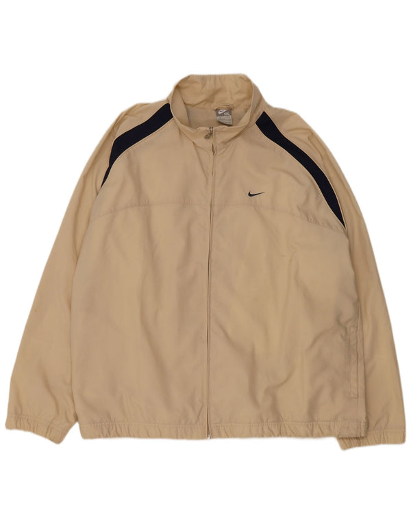 Męska kurtka dresowa Nike UK 47/48 2XL Beżowy poliester z blokami kolorów
