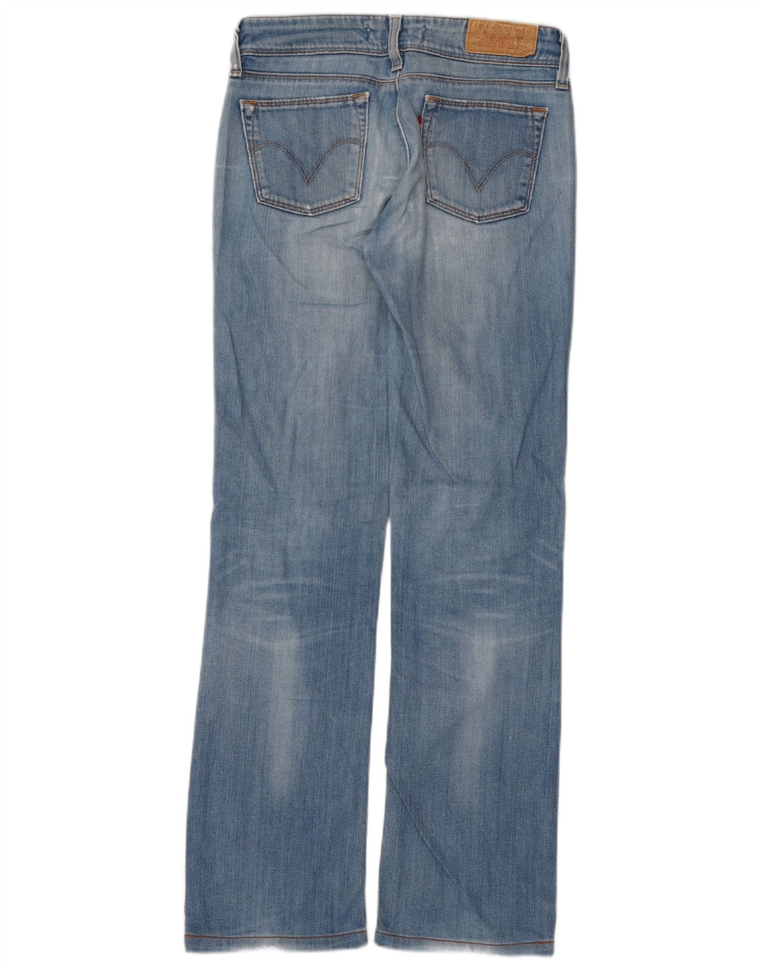 Damskie jeansy Levi's 570 Straight W28 L30 Niebieskie bawełniane