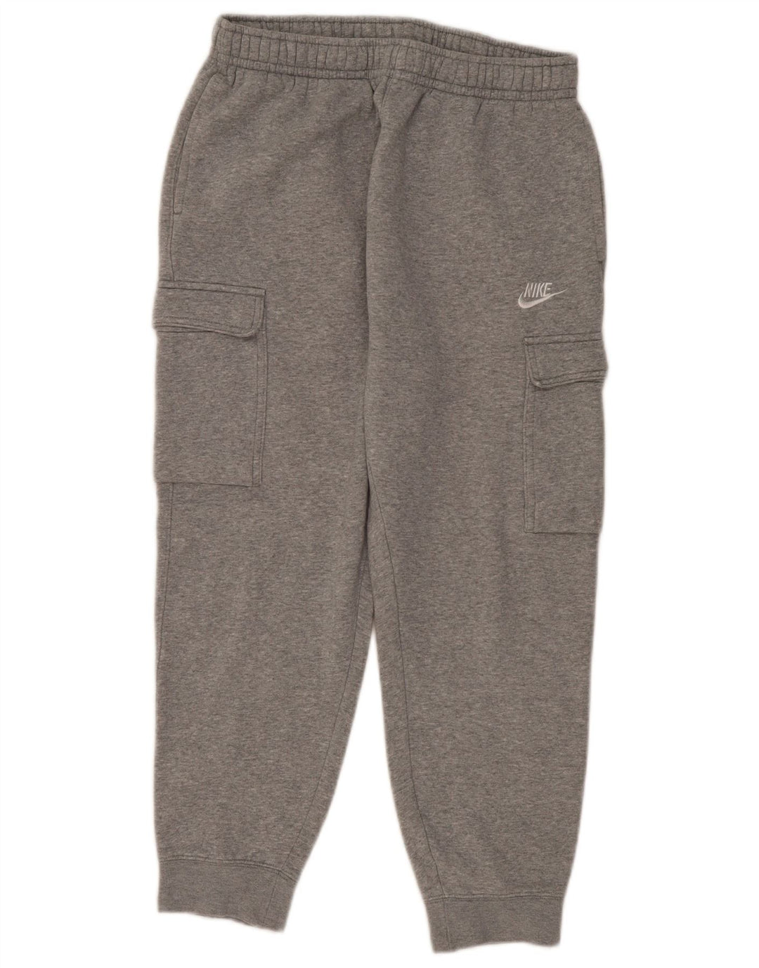 Męskie spodnie dresowe Nike Cargo Joggers, średnioszare, bawełniane
