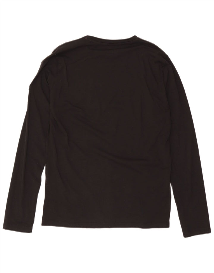 Męski graficzny top Pickwick z długim rękawem, średnio czarny, bawełniany