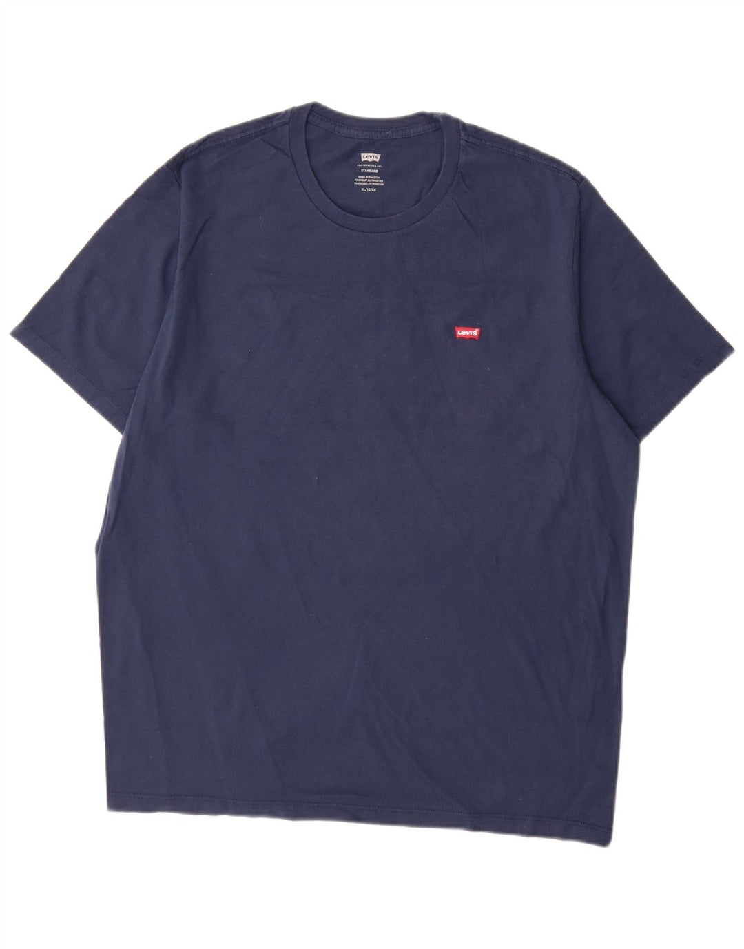 Męska koszulka standardowa Levi's Top XL, granatowa, bawełniana