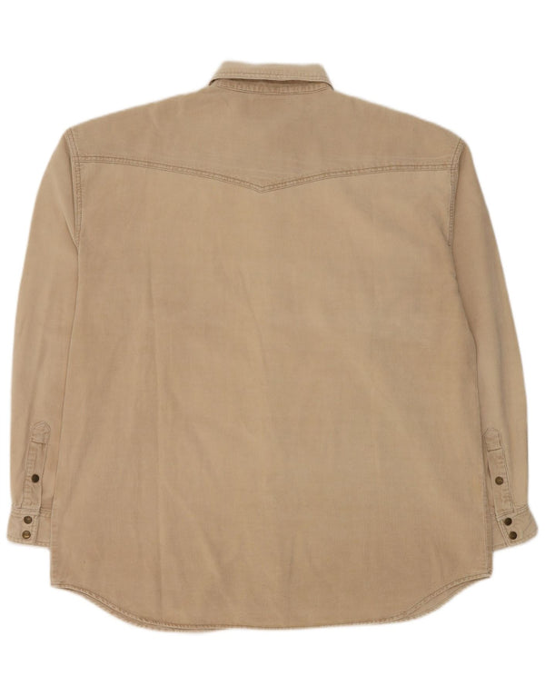 Koszula sztruksowa Wrangler 2XL, beżowa, bawełniana