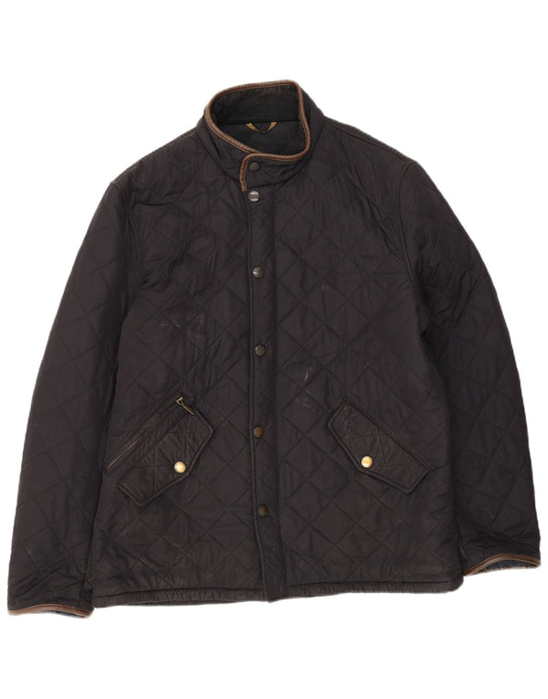 Męska pikowana kurtka Barbour UK 42 XL granatowa