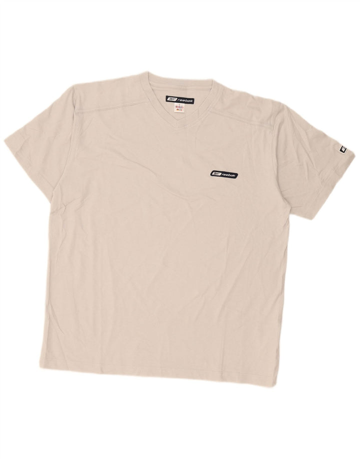 T-shirt męski Reebok Top XL, szary, bawełniany