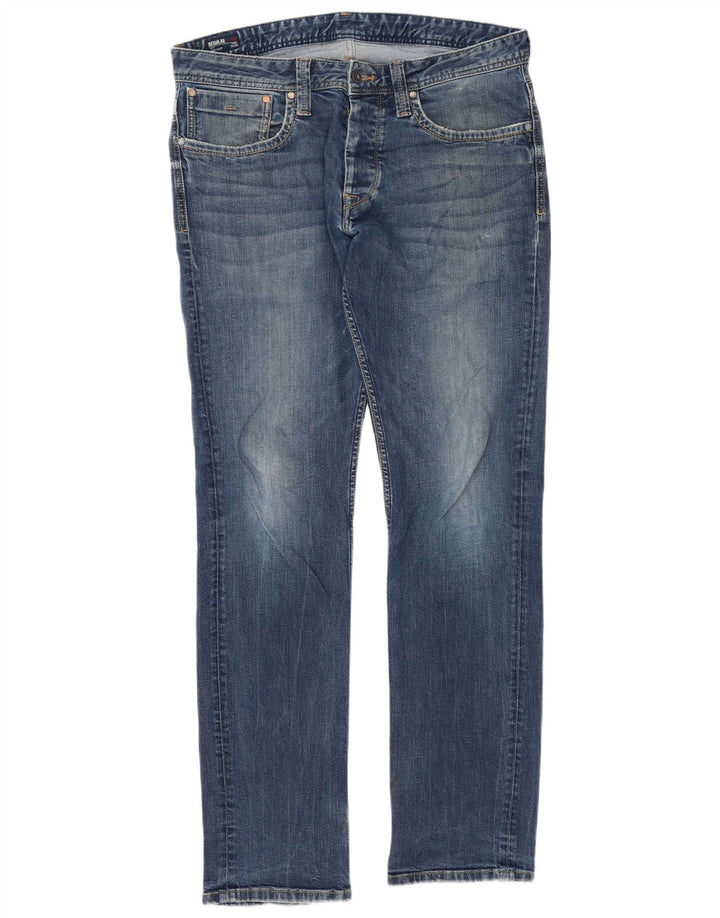 PEPE Jeans Męskie wąskie dżinsy W34 L34 Niebieskie bawełniane