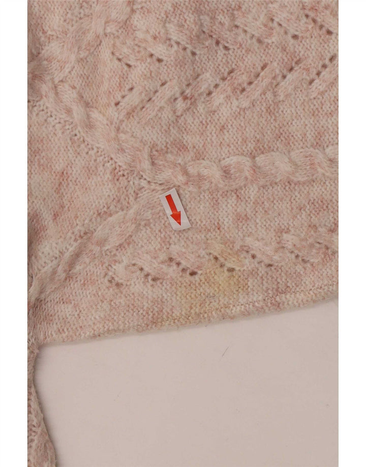 Marks & Spencer Damski sweter z okrągłym dekoltem, UK 14, średni różowy poliester