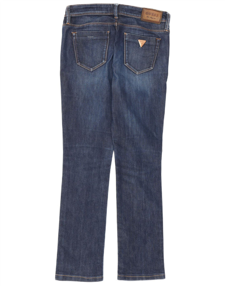 Guess Damskie Cigarette Slim Jeans W27 L28 Granatowa Bawełna