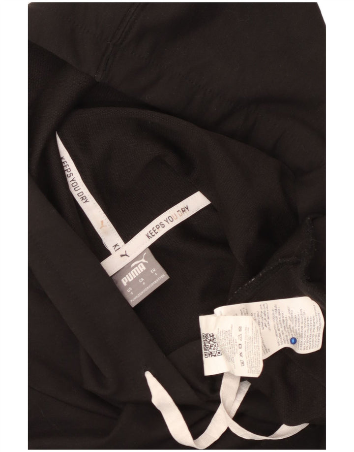 Damski sweter typu Crop Oversize z kapturem PUMA UK 10, mały, czarny poliester