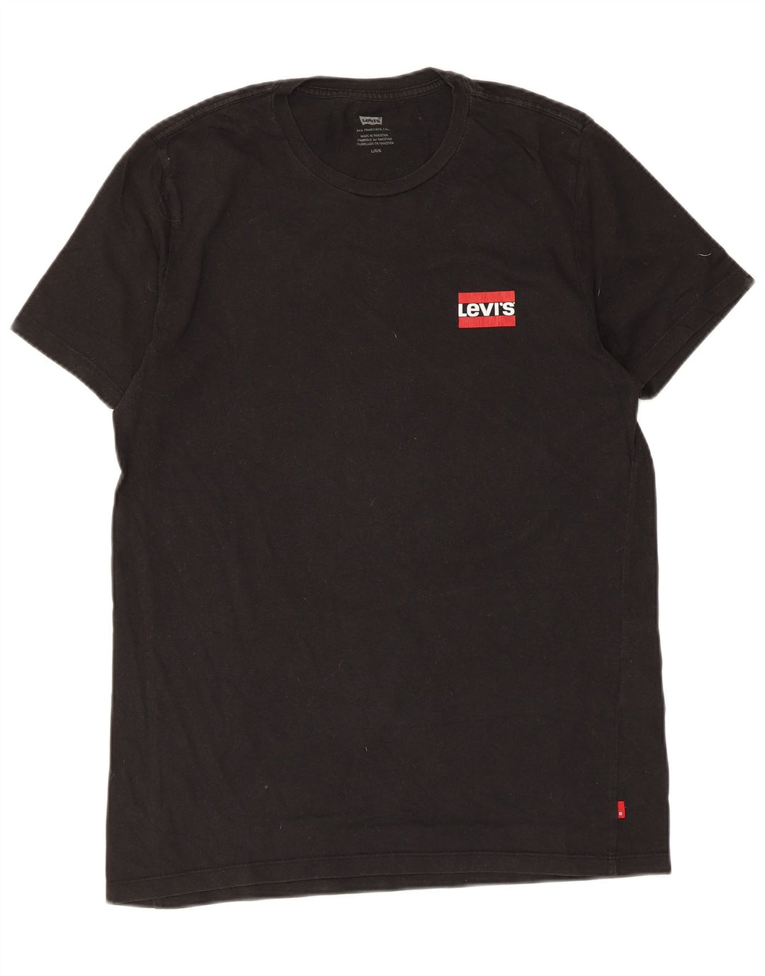 Męski T-shirt Levi's Top, duży, czarny, bawełniany