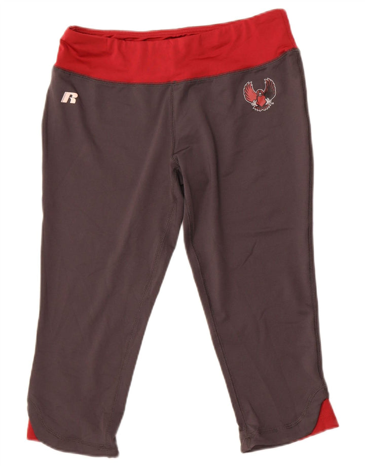 Legginsy Capri Russell Athletic dziewczęce 7-8 lat, średnioszare, z blokami kolorów