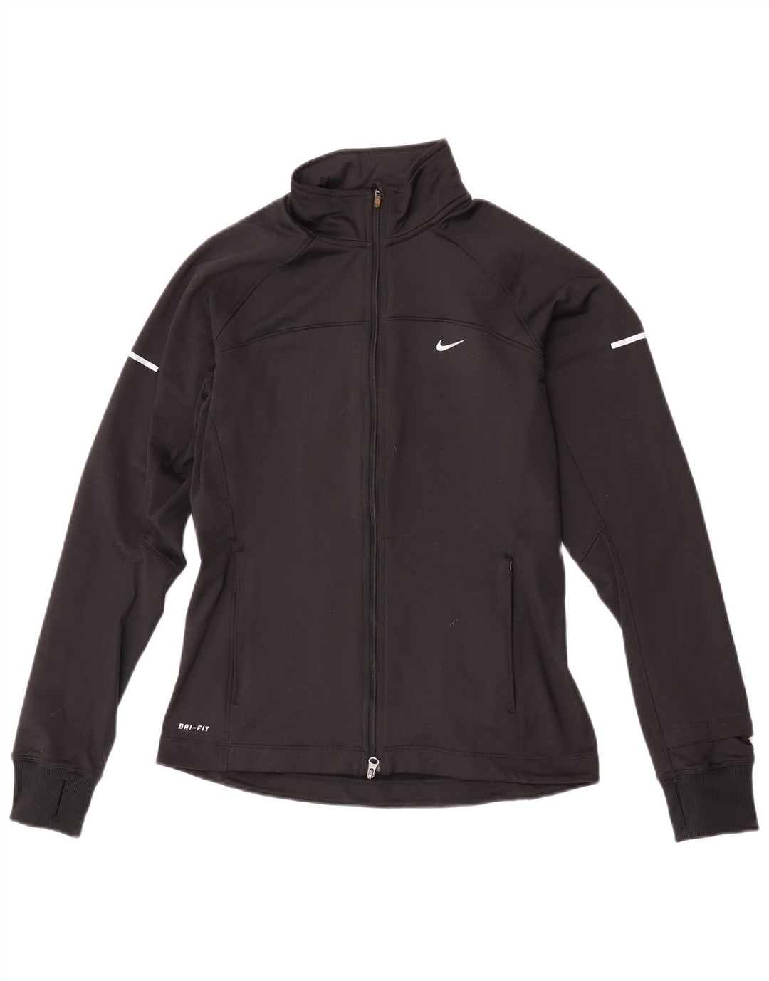 Damska kurtka dresowa Nike Dri Fit UK 10, mała, czarna, poliestrowa