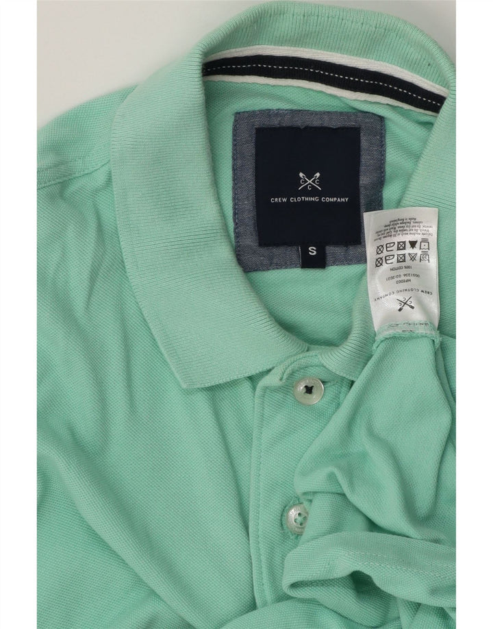 Crew Clothing Męska koszulka polo, mała, turkusowa, bawełniana