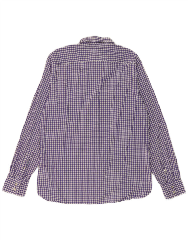 Koszula męska Tommy Hilfiger, duża, fioletowa, bawełniana kratka
