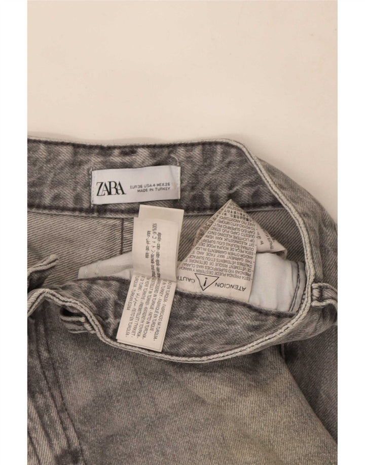 Damskie jeansy Bootcut Zara EU 36 XS W26 L33 Szara bawełna