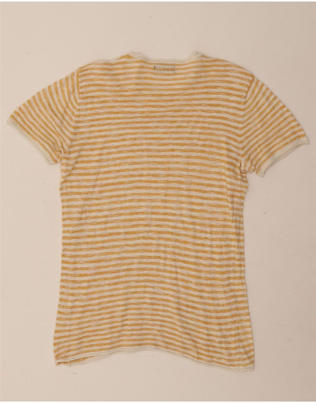 Męski t-shirt Zara w małe żółte paski