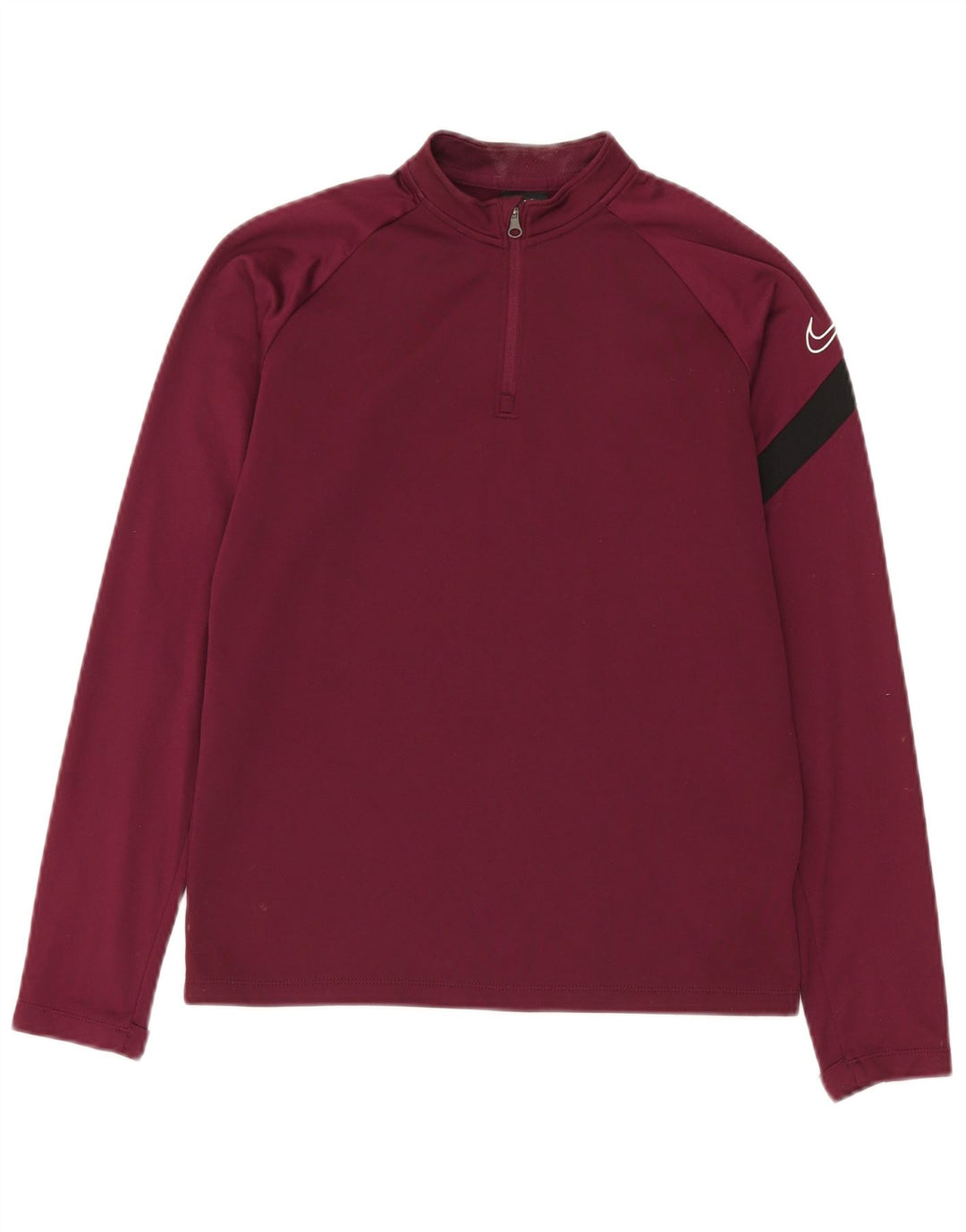 Chłopięcy dres Nike Dri Fit z graficznym pulowerem, rozmiar 12-13 lat, duży, bordowy