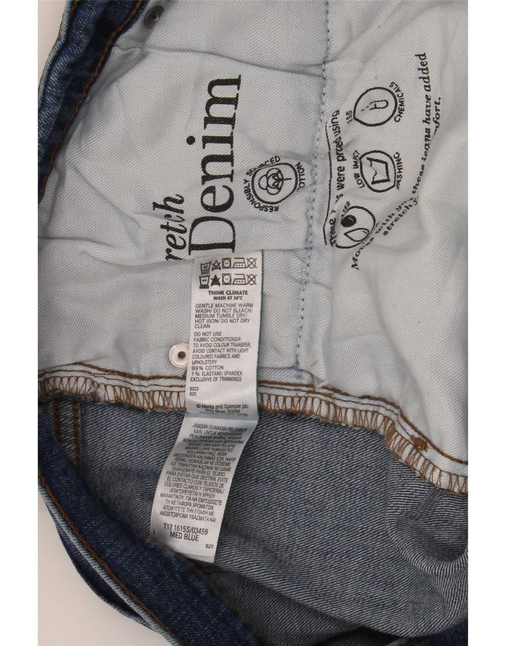 Marks & Spencer Męskie jeansy slim W36 L29 Niebieskie bawełniane