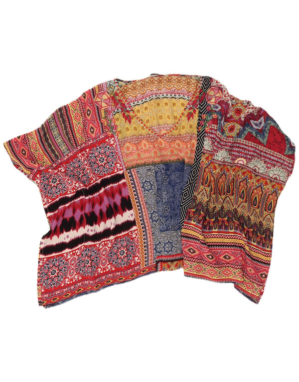 Damska bluzka oversize DESIGUAL UK 14, średnia, wielokolorowa paisley