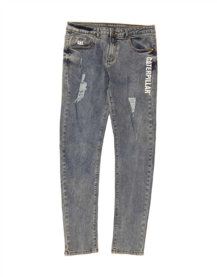 CAT Boys Slim Jeans 15-16 Years W30 L30 Blue Cotton Vintage CAT and Second-Hand CAT from Messina Hembry 