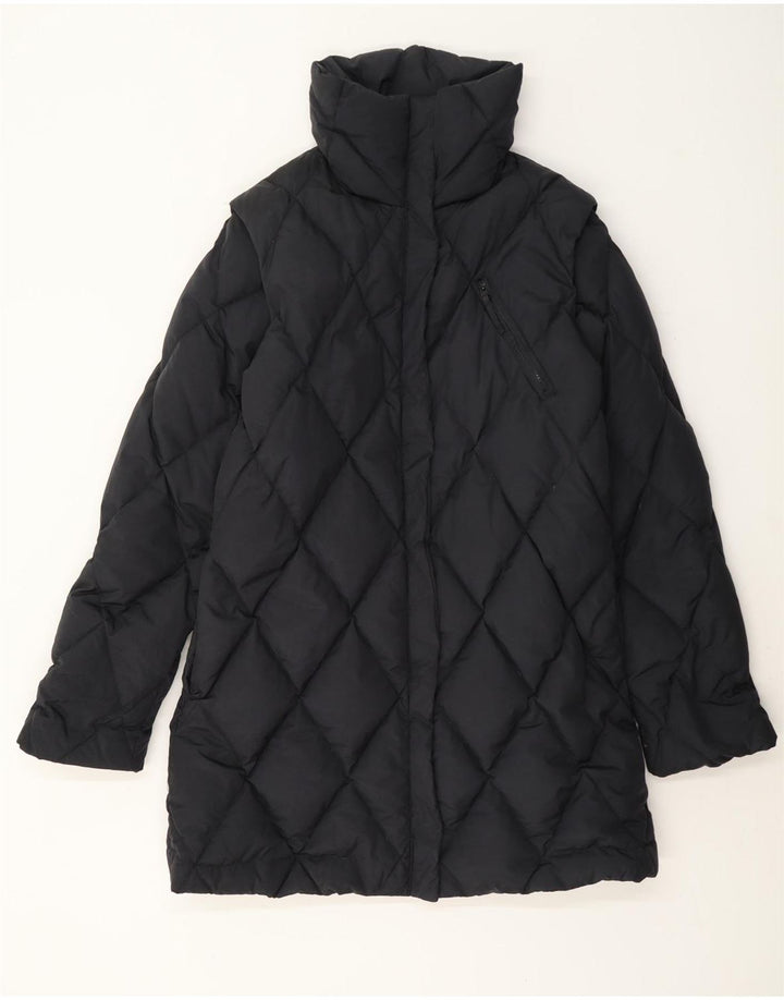 Damski płaszcz ocieplany Armani Jeans UK 14, duży, granatowy, poliamid