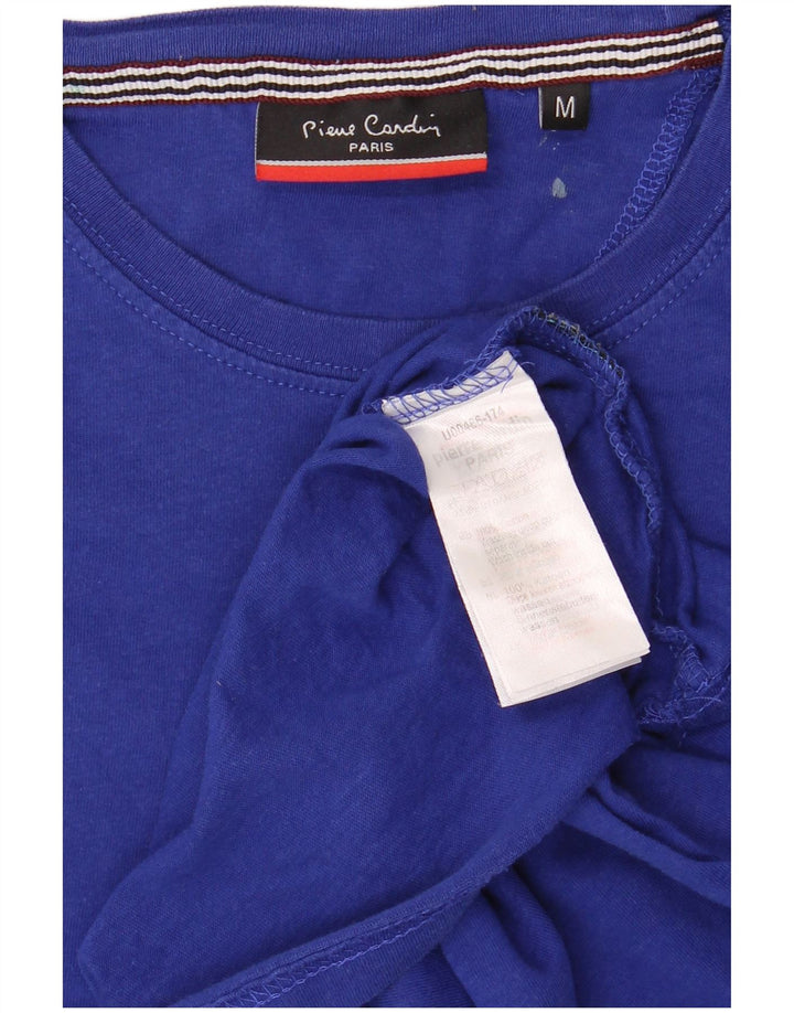 T-shirt męski Pierre Cardin, bawełniany, średni niebieski