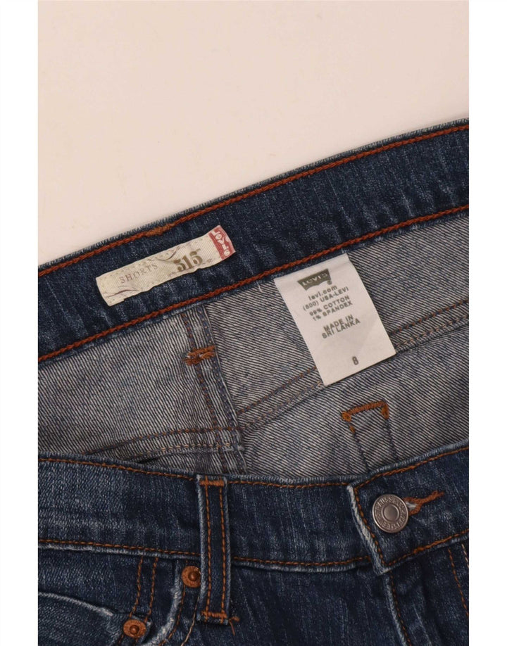 Damskie spodenki jeansowe Levi's 515 US 8 Medium W30, niebieska bawełna