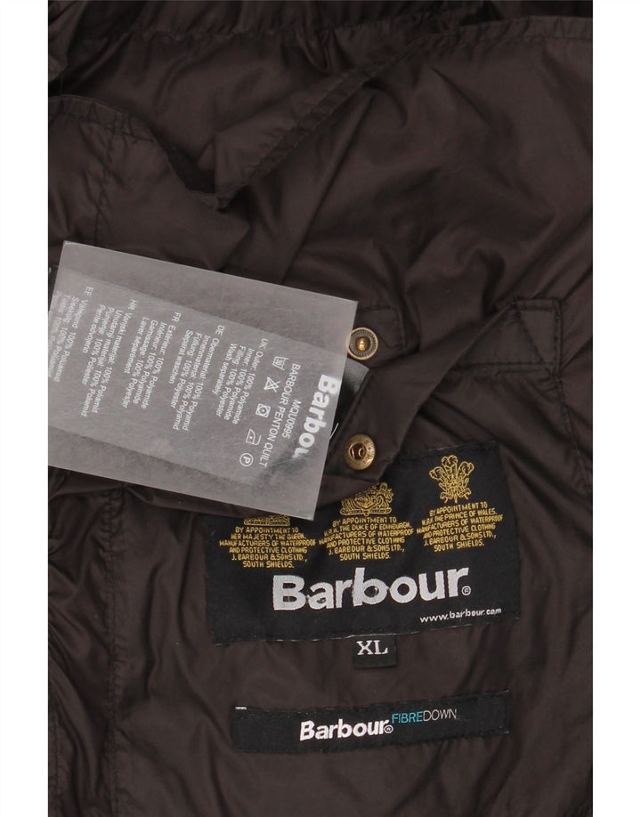 Męska ocieplana kurtka Barbour UK 42 XL, czarna, poliamidowa
