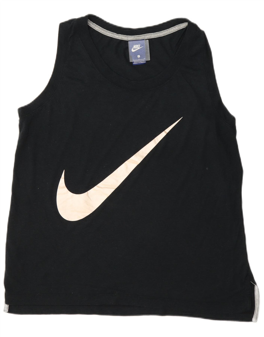 Damska koszulka z kamizelką z grafiką Nike UK 16, duża, granatowa