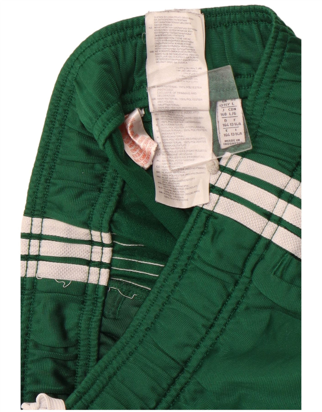 Chłopięce spodnie dresowe ADIDAS Joggers 13-14 lat Zielony poliester