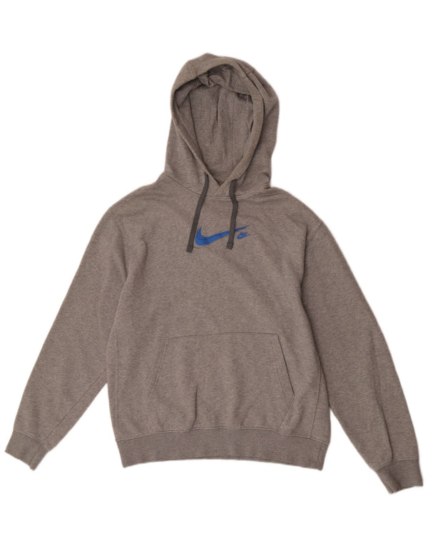 Męski sweter z kapturem Nike, średnioszary, bawełniany