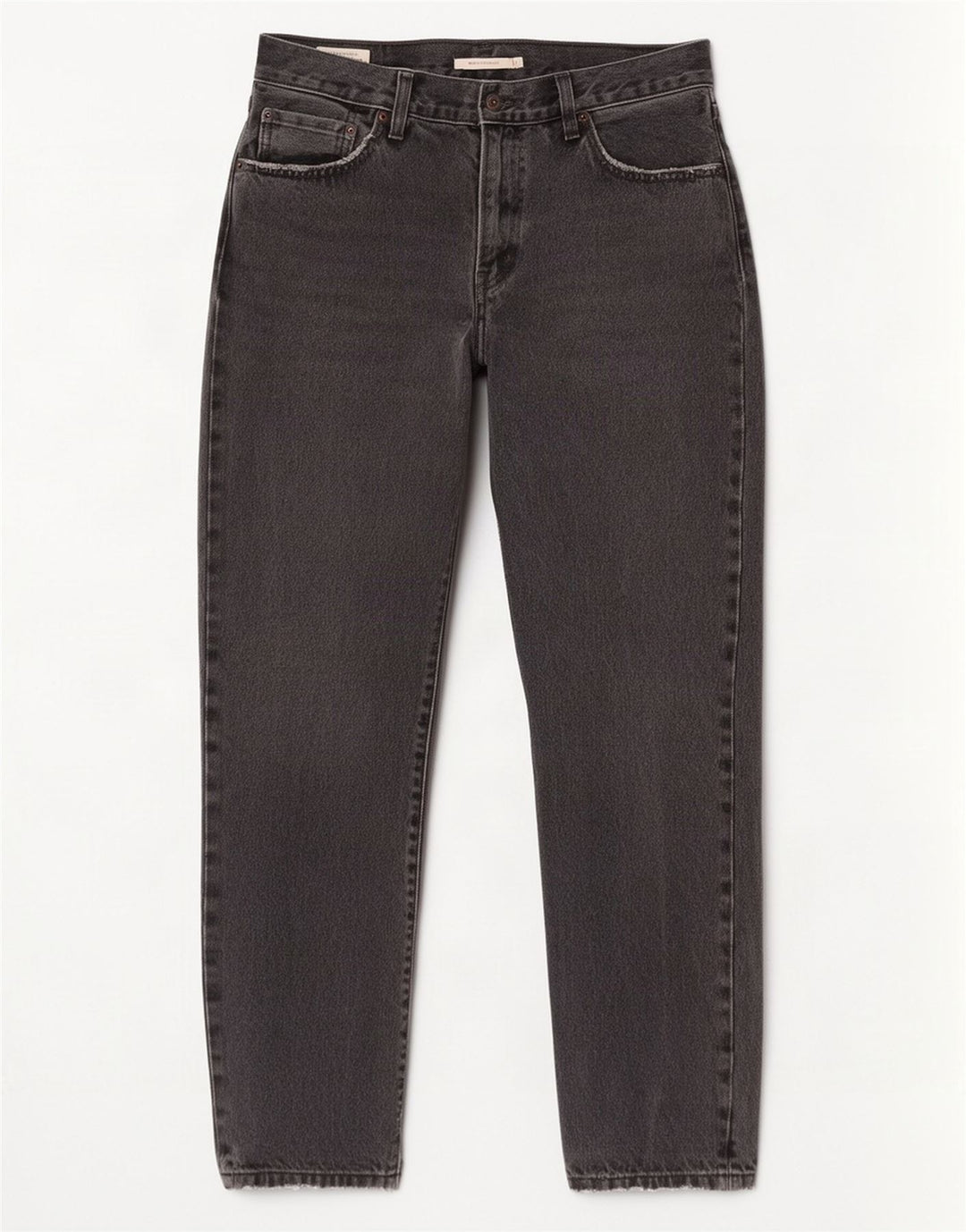 Damskie dżinsy Levi's Middy Straight W29 L31 Szara bawełna
