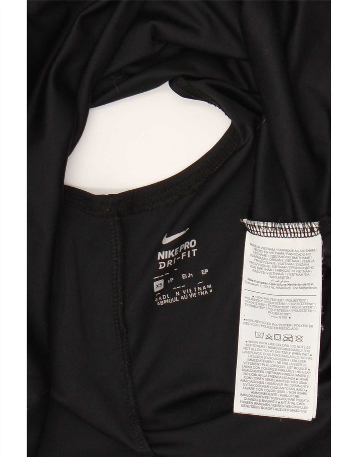Damska koszulka z kamizelką oversize Nike Dri Fit, UK 6 XS, czarny poliester