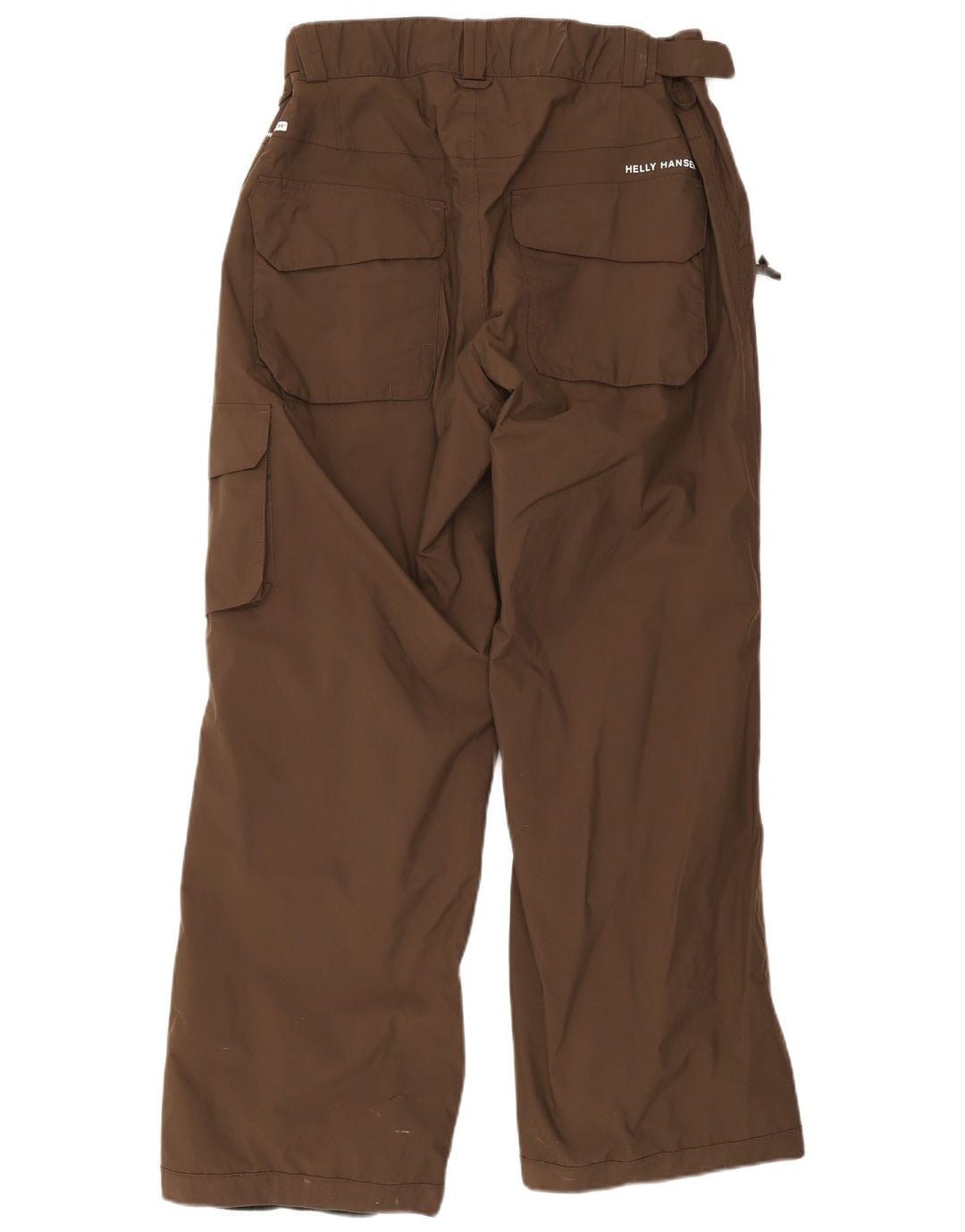 Męskie proste spodnie cargo Helly Hansen, duże W34 L32, brązowe, poliestrowe