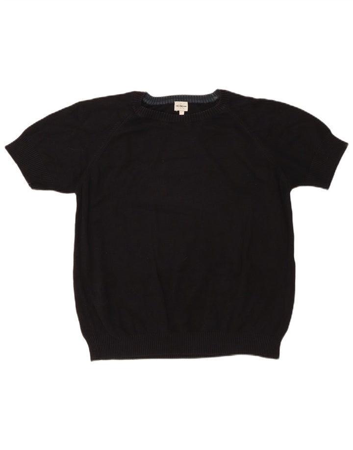 Damski sweter CALVIN KLEIN z okrągłym dekoltem UK 16, duży, czarny