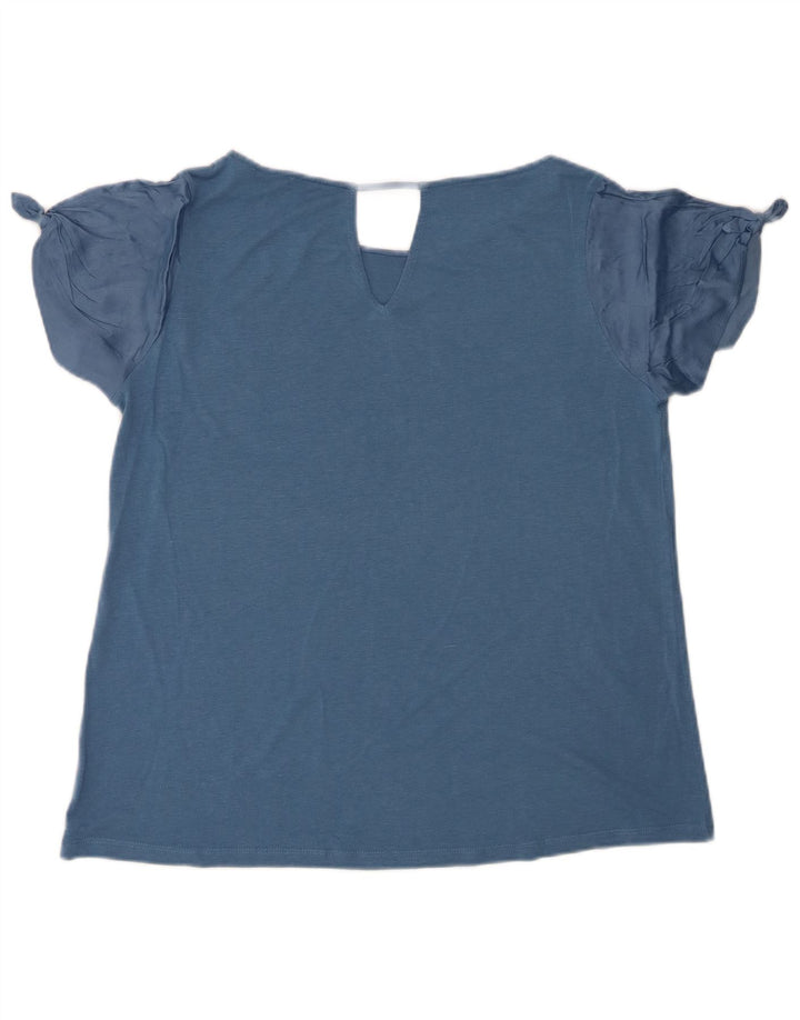 T-shirt damski Massimo Dutti Top UK 14, duży niebieski