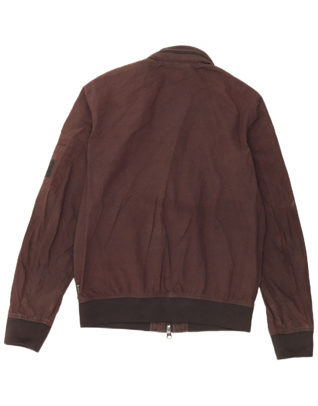 Męska kurtka bomber z kapturem Armani Jeans EU 48, mały, brązowy poliester