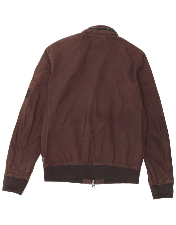 Męska kurtka bomber z kapturem Armani Jeans EU 48, mały, brązowy poliester