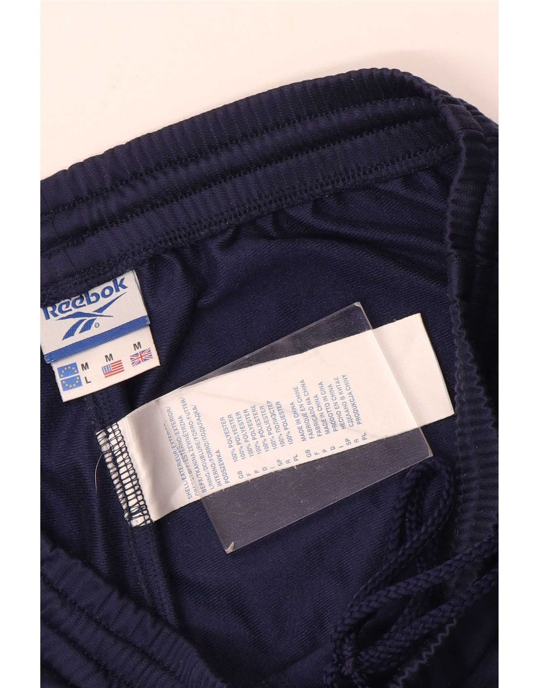 Męskie spodnie dresowe Reebok w kolorze średniego granatu
