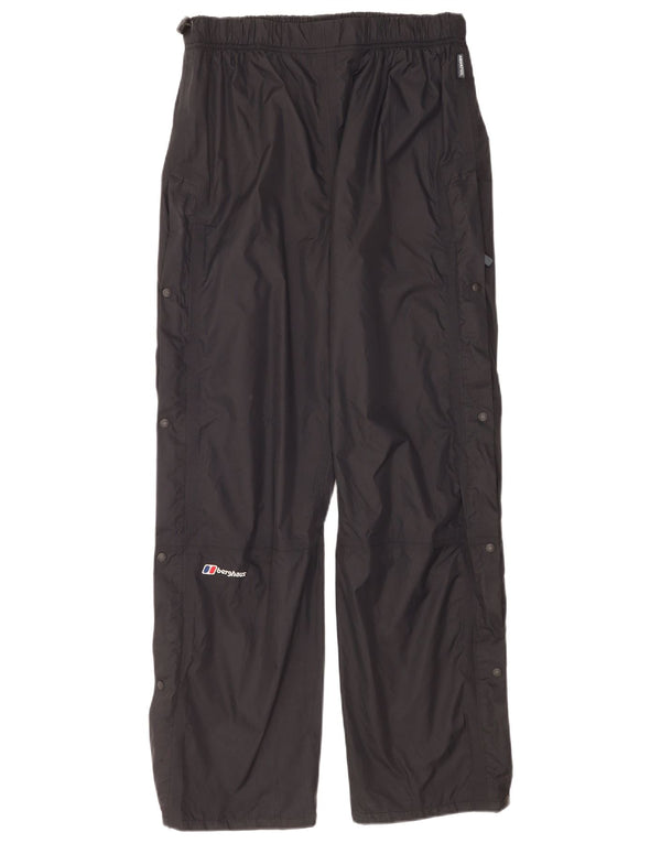 Wodoodporne spodnie damskie Berghaus Regular UK 16, duże, czarne, nylonowe
