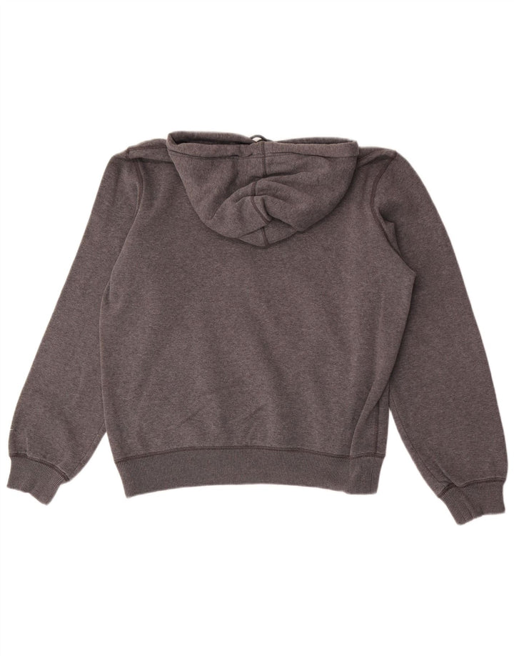 Męski sweter z kapturem NIKE z grafiką, mały, szary, bawełniany