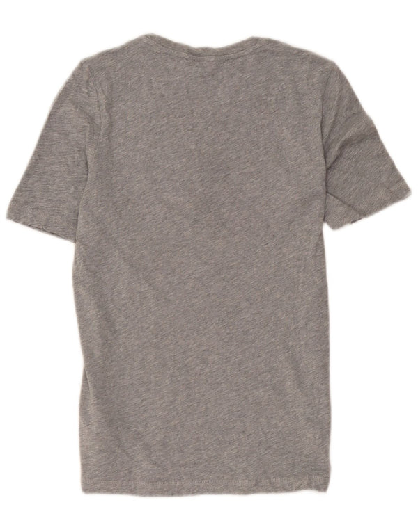 Damska koszulka graficzna Tommy Hilfiger Top UK 2 2XS Szara bawełna