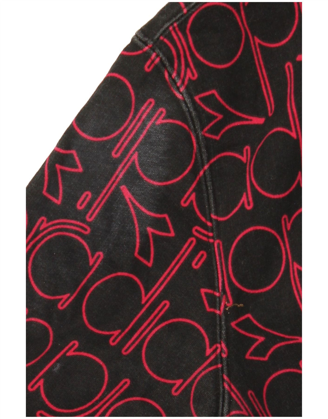 Męski sweter z kapturem i grafiką DIADORA, średni czarny, bawełniany