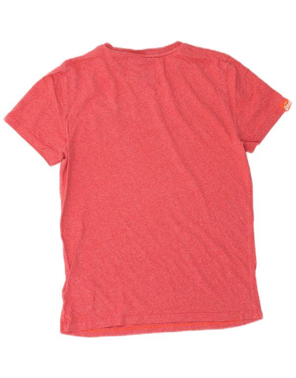 T-shirt męski Superdry, mały, bawełniany w czerwone plamki