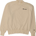 CHAMPION Womens Sweatshirt Jumper UK 14 Medium Off White Cotton Vintage Champion and Second-Hand Champion from Messina Hembry 